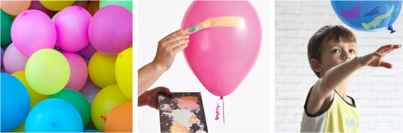 pintando globos 
