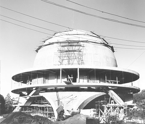 El Planetario en obra, año 1964