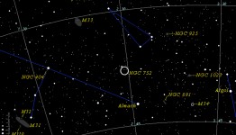 Galaxia de Andrómeda (M 31, NGC 224), M 32 (NGC 221) y M 110 (NGC 205), Constelación de Andrómeda: M 31