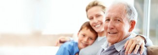 familia con adultos mayores