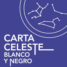 Carta celeste blanco y negro